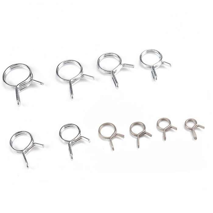 150Pcs/Set Stainless Steel Spring Clip Hose Clamp Fastener Fuel Line