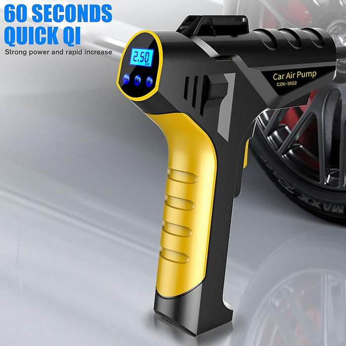 150PSI Wired Air Pump, 120W 25L/MIN Portable Air Compressor Tire Inflator Pump for Cars, Bicycles, O