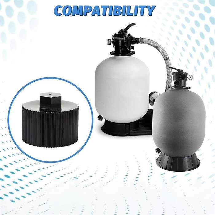 154712 Drain Cap Replacement for Sand Dollar Top Mount Pool, Spa Sand Filter Models Sd 35, Sd 40