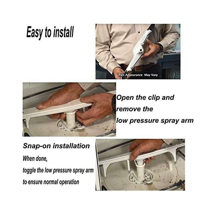 154568001 5304517203 Dishwasher Lower Spray Arm for Kenmoree Dishwashers Parts with Heat Shield