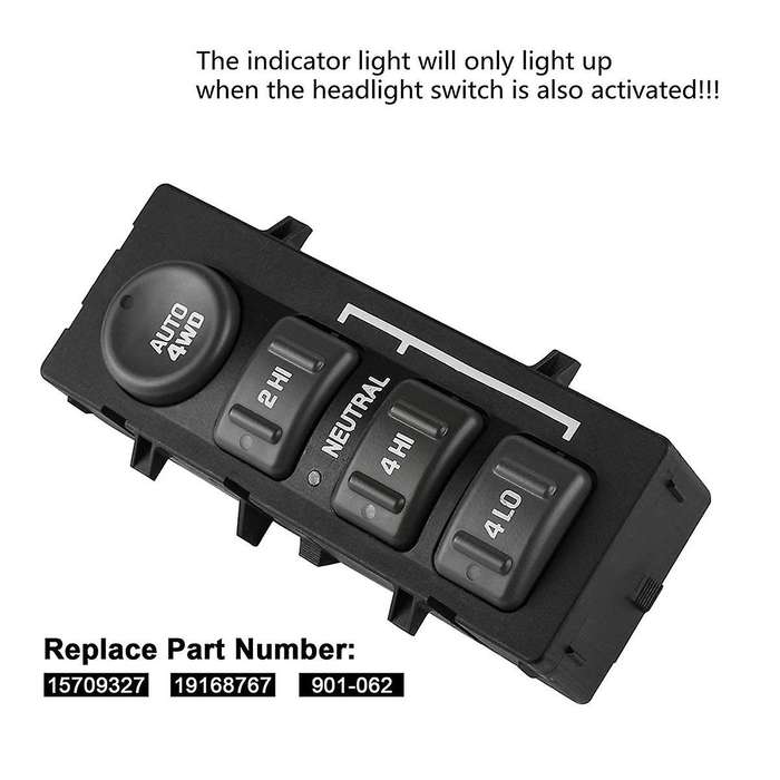 15709327 4wd Drive Switch Transfer Case Switch Lift Button Control Switch for 19168767