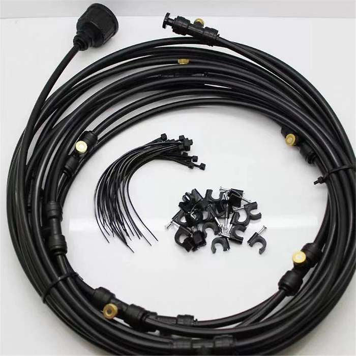 15M Tap Water Garden Set Low Pressure Mist System Villa Courtyard Cooling