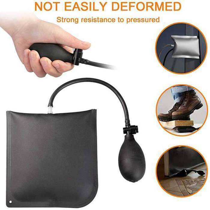 15Pcs Car Essential Emergency Lockout Kit Air Wedge Easy Entry Long LED Light Multifunctional Tool f