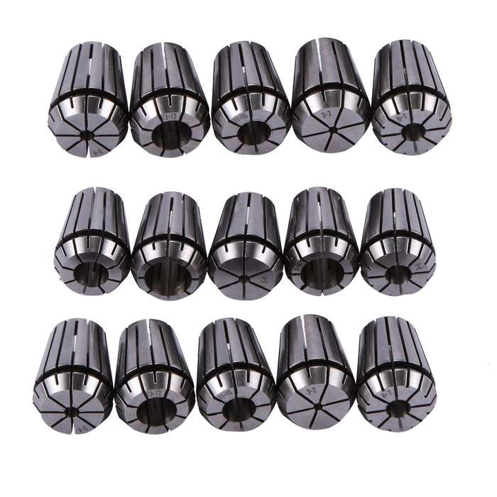 15pcs Er25 Collet Tool Precision Spring Collet Set From 2mm to 16mm Cnc Collet Chuck for Milling La