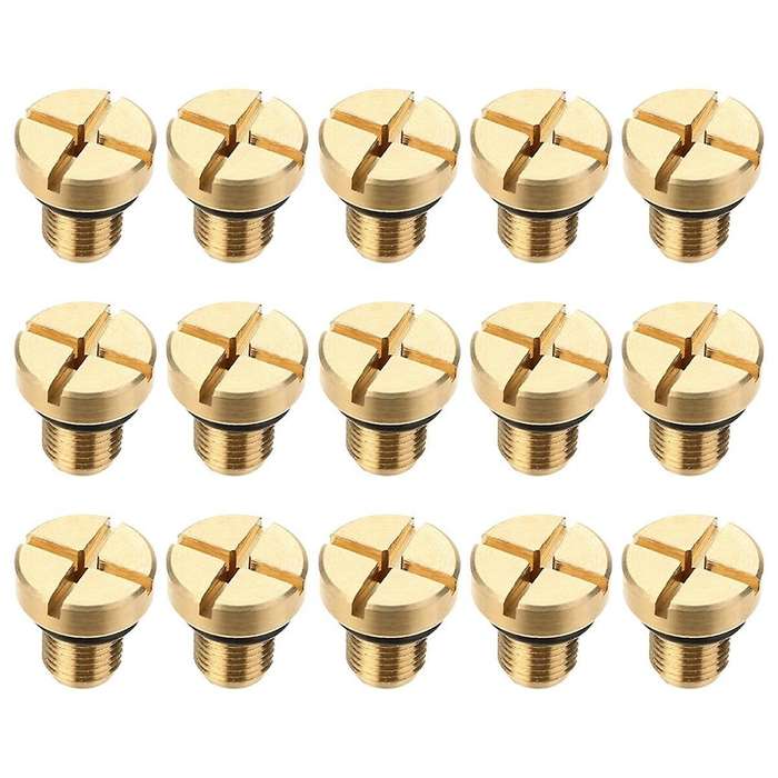 15pcs Radiator Overflow Coolant Expansion Tank Bleeder Screw 17111712788 for E36 E39 E46 Etc.