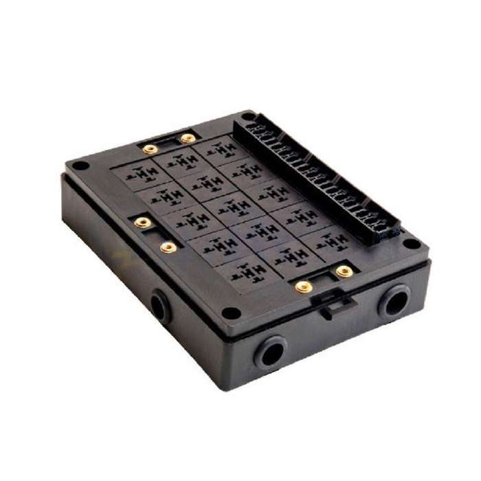 15-way New Energy Vehicle Control Relay Box Holder 12v Multi-channel Free Assembly Fuse Box Control