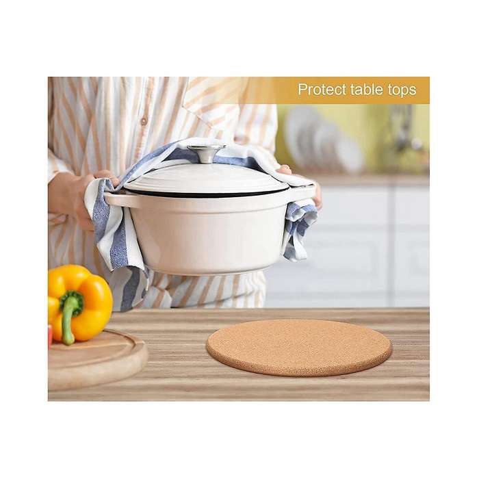 16 Pack Cork Coaster Thick Cork Trivets for Hot Dishes and Hot Pots Heat Resistant Multifunctional