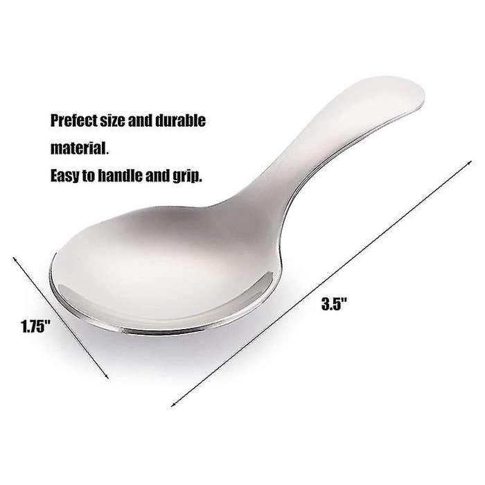 16 Pack Short Handle Spoons Mini Salt Spoons,stainless Steel Condiments Spoon,round Dessert Spoons