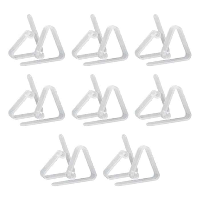 16 Pack Clear Plastic Tablecloth Clips, Transparent Plastic Table Cover Clamps, Picnic Tablecloth Ho