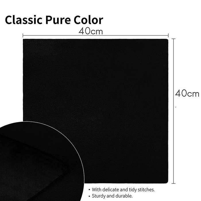 16 Pcs Satin Napkins, Shiny Silk Tablecloths, Soft and Smooth Fabric Doily,for Wedding Banquet ,bla