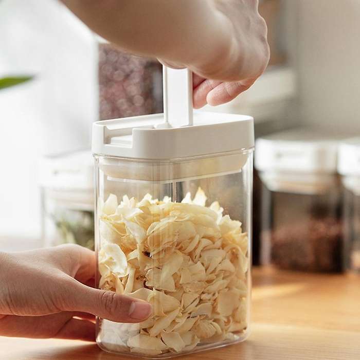 1600ML Food Storage Containers Airtight Cans Plastic Storage Boxes Food Storage Boxes Kitchen Refri