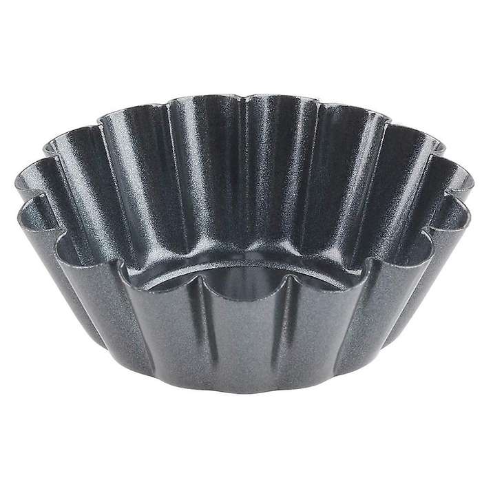 16Pcs Egg Tart Molds Set of 16 Carbon Steel Mini Tart Pan Cookie Mold Baking Tool