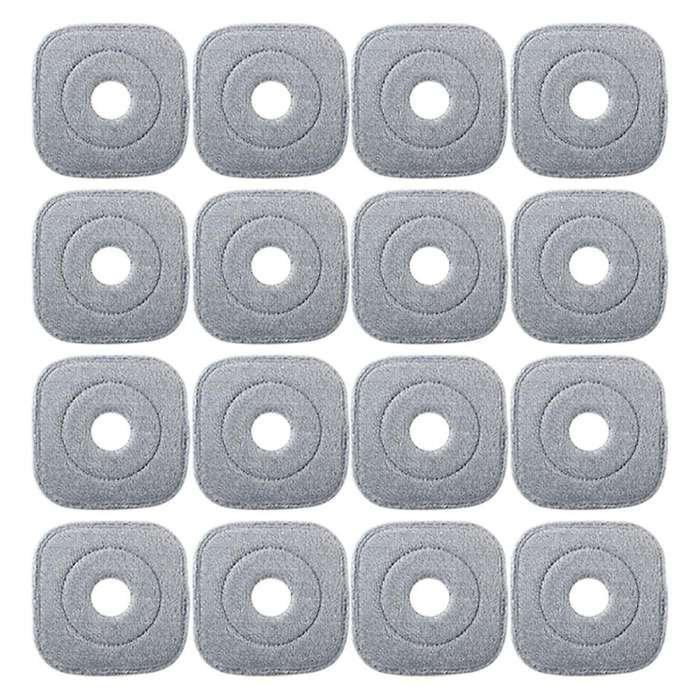 16Pcs Washable Mop Cloth for Mop Squeeze Mop Automatic Separation Rotating Cleaning Floors Mop Pads