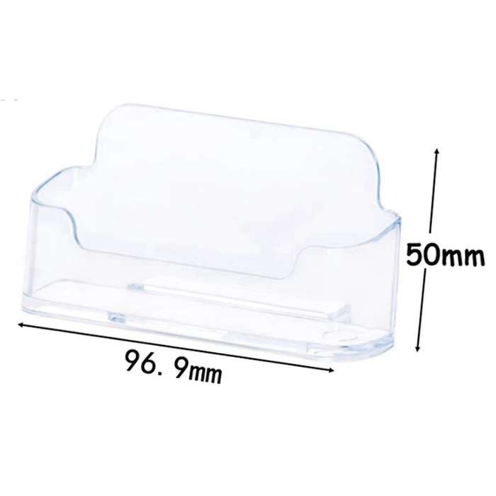 16pcs Transparent Business Card Box Business Card Holder Desktop Business Card Holder Exhibition Bus