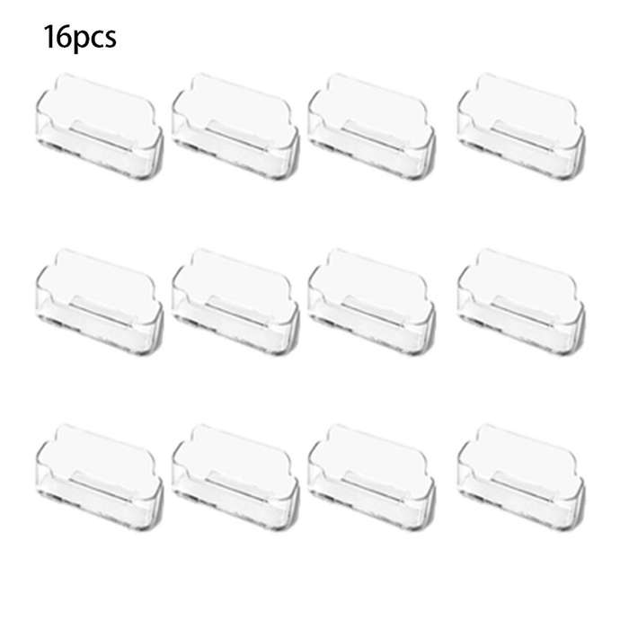 16pcs Transparent Business Card Box Business Card Holder Desktop Business Card Holder Exhibition Bus