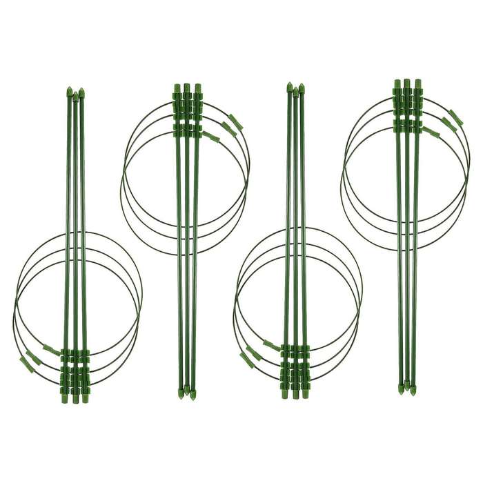 18 Inches (4 Packs) Adjustable, Foldable Tomato Cage, Tomato Cage for Garden, Plant Stakes and Supp