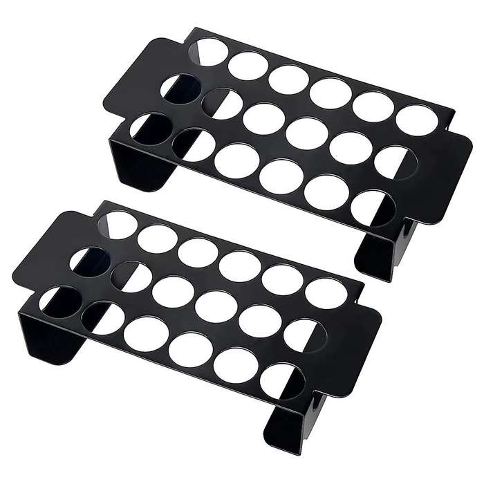18 Hole Black Jalapeno Grill Rack for Chili 2 Pack,Stainless Steel Barbecue Chili Pepper Roasting Ra