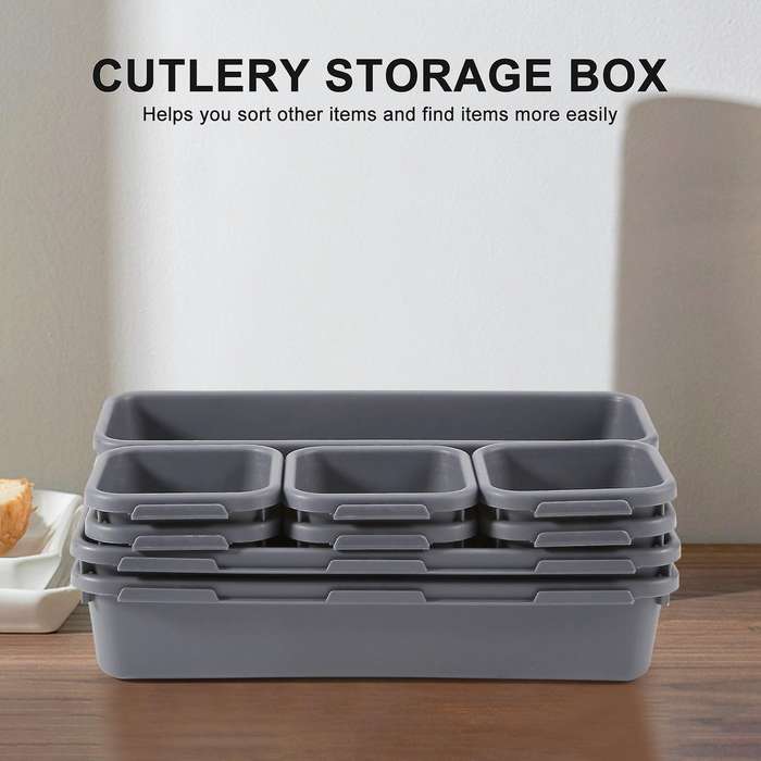 18 Pack Drawer Organizer Tray, Multi- Desk Drawer Tray Organizer for Kitchen Bathroom Office Bedroo