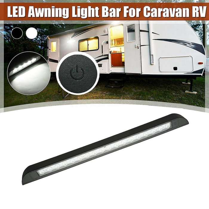 18 LED Awning Light 12V 24V Waterproof 506mm Strip Lamp Caravan Boat