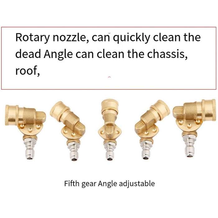 180 Swivel Joint High Pressure Washer Wash Water Nozzle 1/4 Quick Connection for Cleaning Car Wash M