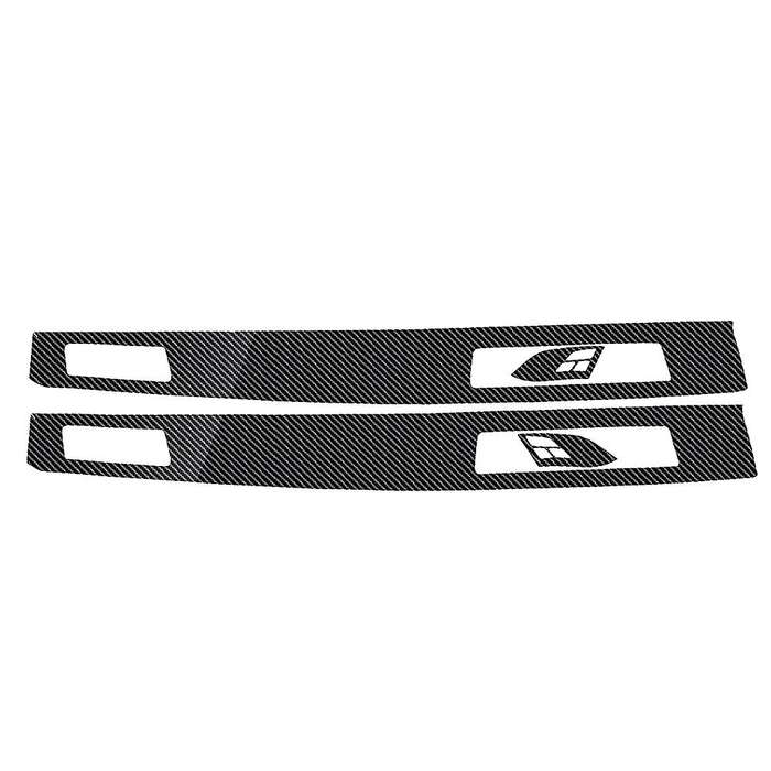 18PCS Car Interior Decorative Sticker 5D Glossy Carbon Fiber Trim Stylish Well Protective for- 5 Ser