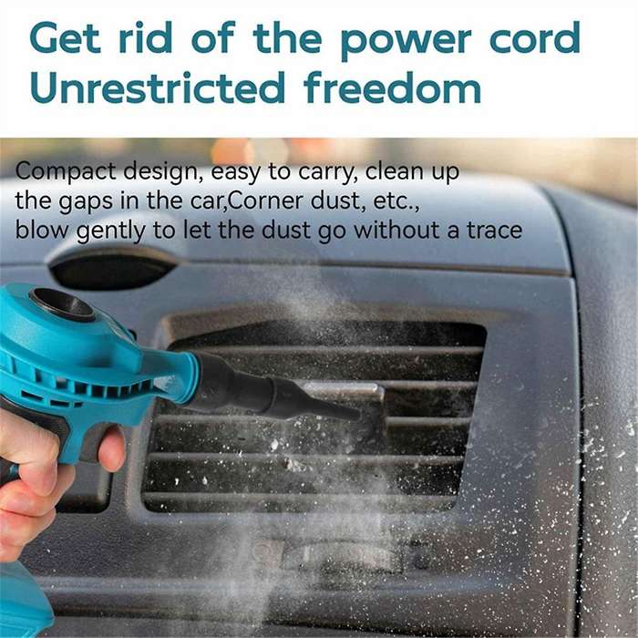 18v Cordless Air Duster Blower Electric Compressed Canned Air Spray Computer Keyboard Cleaning for B