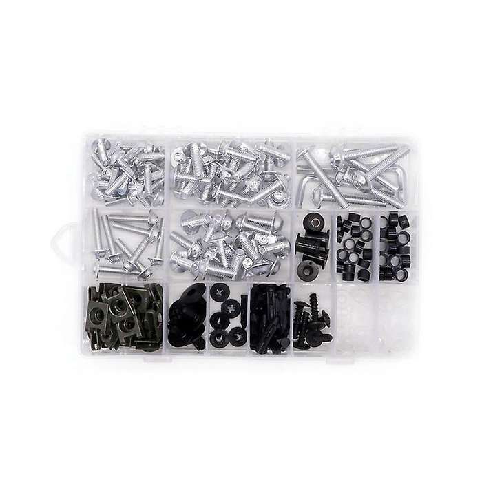 195PCS Motorcycle Fairing Bolts Screw Kit for 1199 1098 899 848 Panigale Corse 1000 Silver