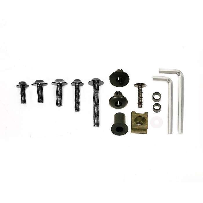 198Pcs Universal Motorcycle Fairing Bolt Screw Fastener Fixation for Mounting Kits Blue