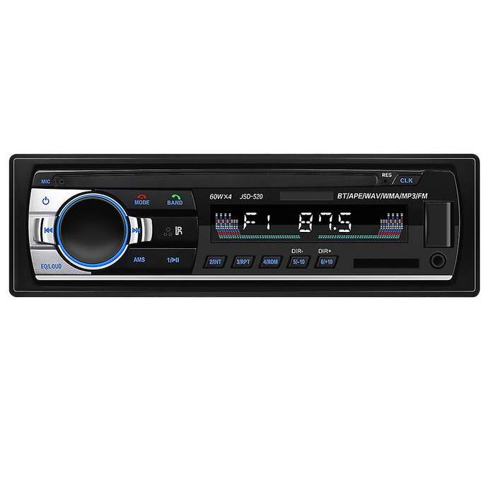 1Din Car MP3 Player Bluetooth Autoradio Stereo Radio FM AUX Input Receiver SD USB Music Player 12V M