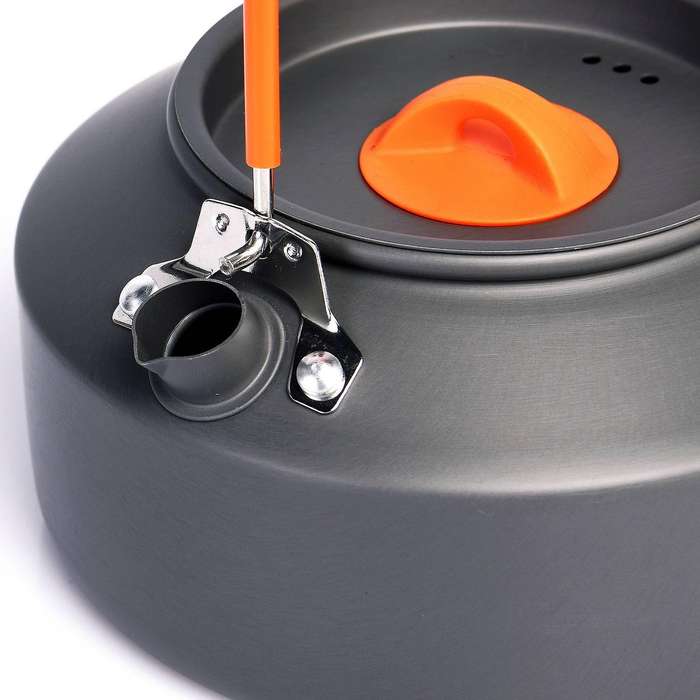 1L Camping Tea Coffee Pot Kettle Portable Ultralight Aluminum Teapot for Backpacking Hiking Camping