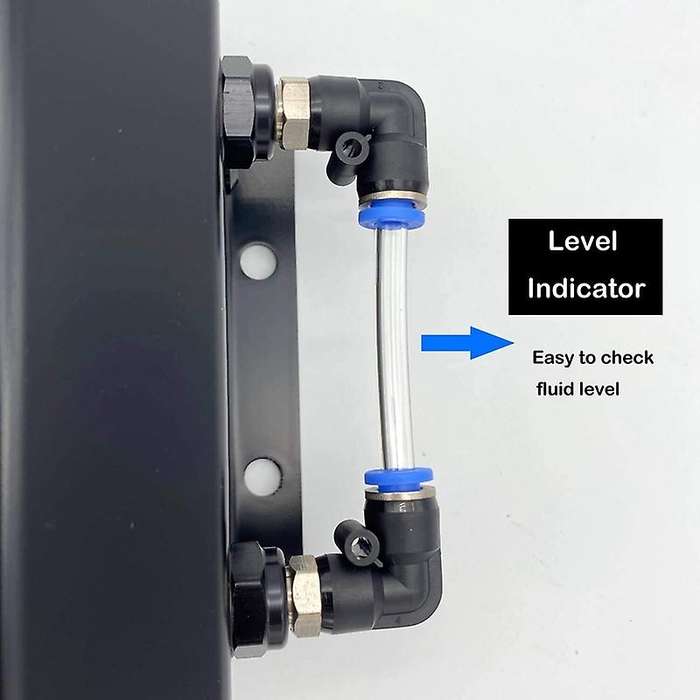 1L Black Aluminum Alloy Radiator Coolant Overflow Expansion Tank Recovery Water Tank Reservoir Unive