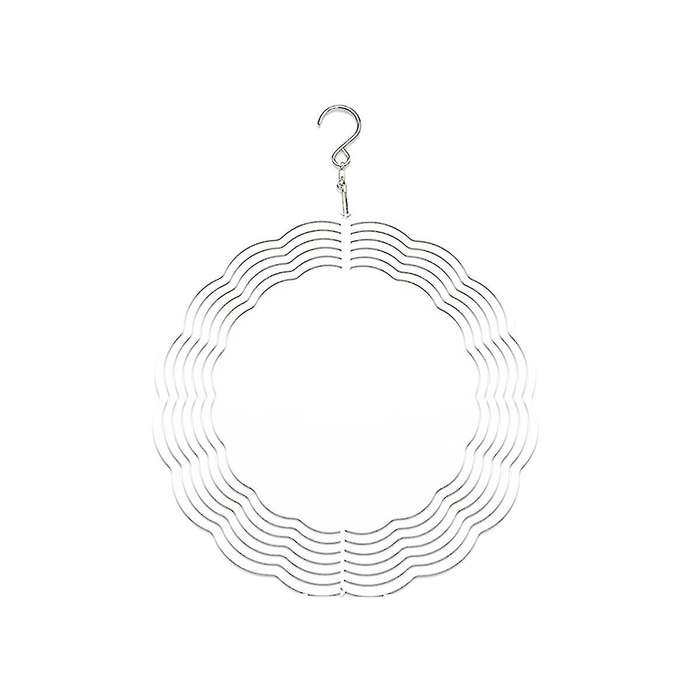 1pack 10 Inch Sublimation Wind Spinner Blanks 3d Wind Spinners Hanging Wind Spinner for Indoor Outd