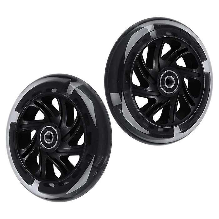 1pair 120mm Children Scooter Led Lights Flashing Wheels with Bearings Front/rear Led Flashing Scoote