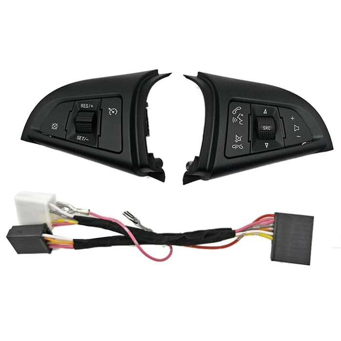 1Pair 96892135 96892140 for 2009 -2014 Car Steering Wheel Button Cruise Speed Control Switch with Wi