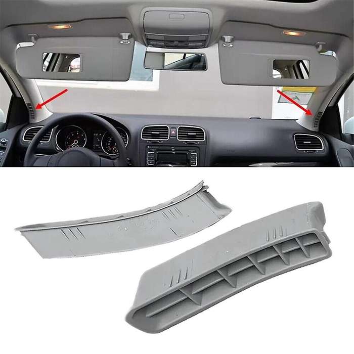1Pair A-Pillar Air Outlet Front Window Air Conditioning Vents for Golf 6 Golf MK6 2009-2014 Creamy