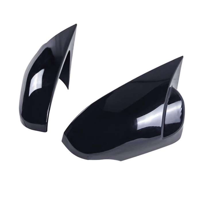 1pair Car Baked Black Rear View Mirror Cover 2013-2018 for Rear View Mirror Modification Parts