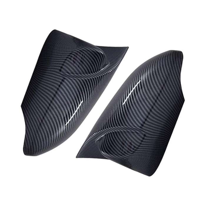 1pair Car Carbon Fiber Pattern Rear View Mirror Cover 2013-2018 for Rear View Mirror Modification Pa