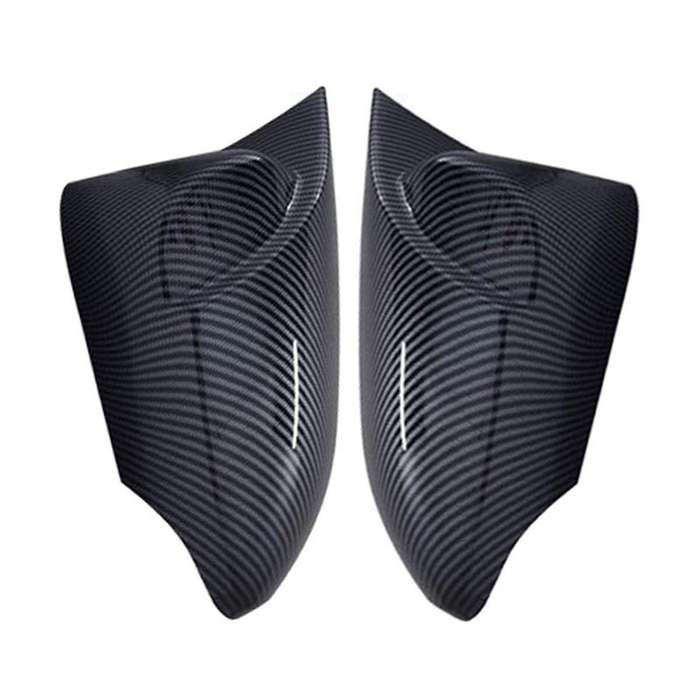 1pair Car Carbon Fiber Pattern Rear View Mirror Cover 2013-2018 for Rear View Mirror Modification P