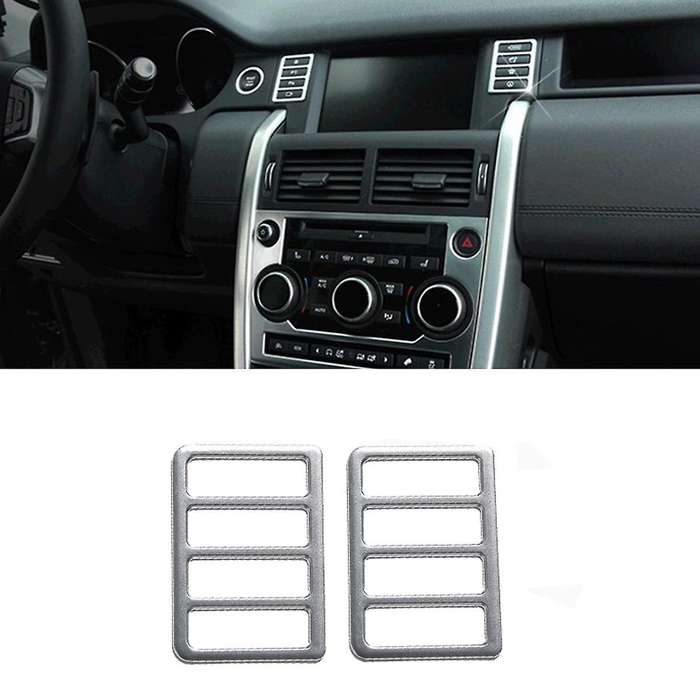 1Pair Car Consoles Multimedia Button Frame Trim Cover for Land Sport 2015-2019 Dashboards Decoration