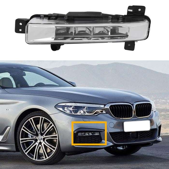 1Pair Car Daytime Running Lamp Front Bumper LED Fog Light for G30 G31 G38 5 Series 520I 530I 6317734