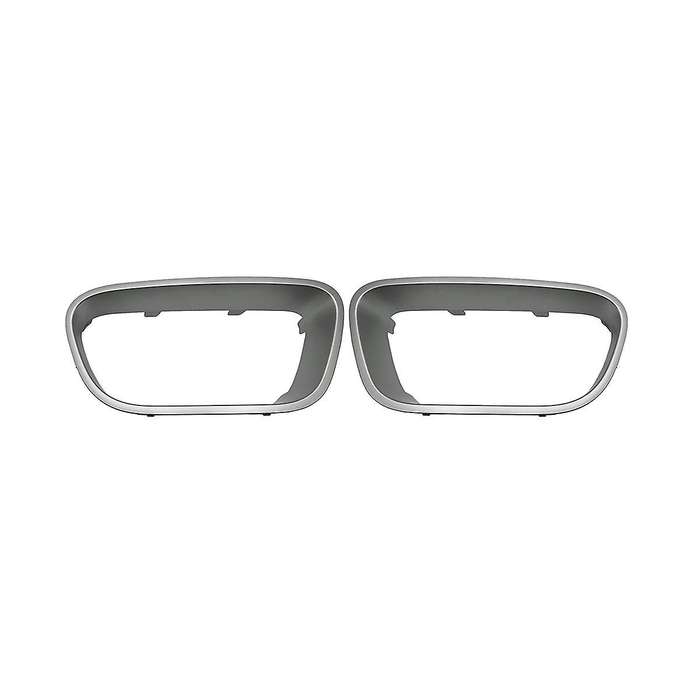 1pair Car Front Bumper Decorative Angel Eyes Refit for C5 9817829477 9817829377 Silver