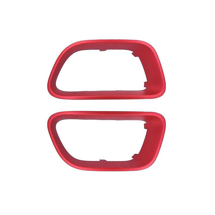 1pair Car Front Bumper Decorative Frame Angel Eyes Refit for C5 9817829477 9817829377 Red