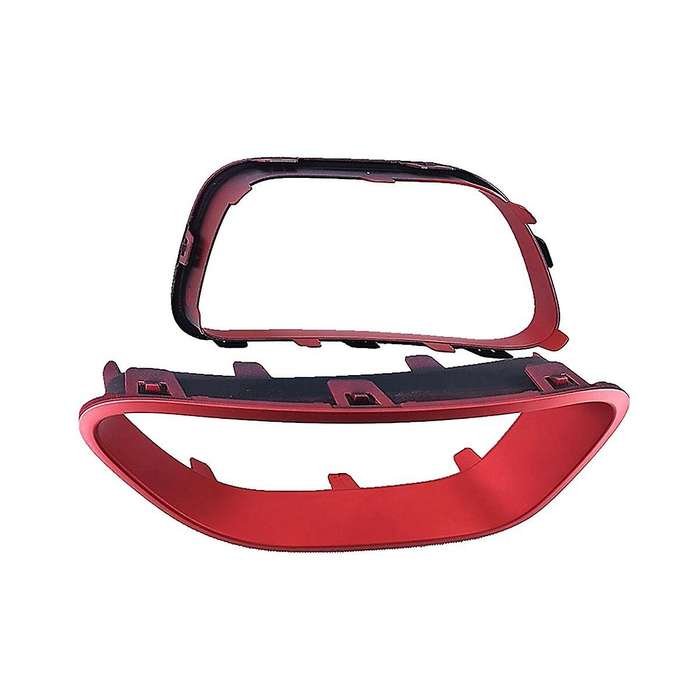 1pair Car Front Bumper Decorative Frame Angel Eyes Refit for C5 9817829477 9817829377 Red