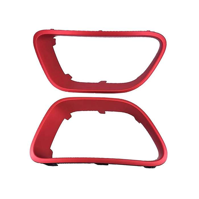 1pair Car Front Bumper Decorative Frame Angel Eyes Refit for C5 9817829477 9817829377 Red