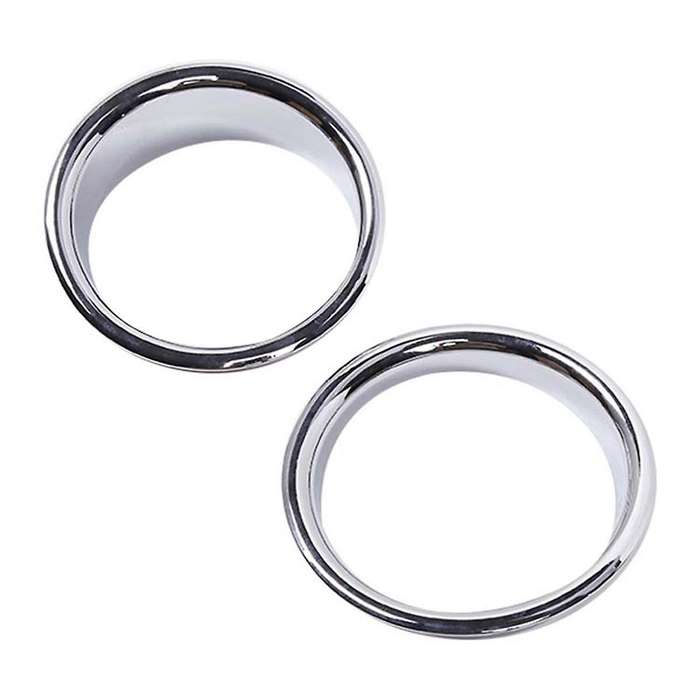 1Pair Car Front Bumper Fog Lamp Trim Rings Cover for H2 2003-2009 Chrome Fog Light Bezel Exterior De