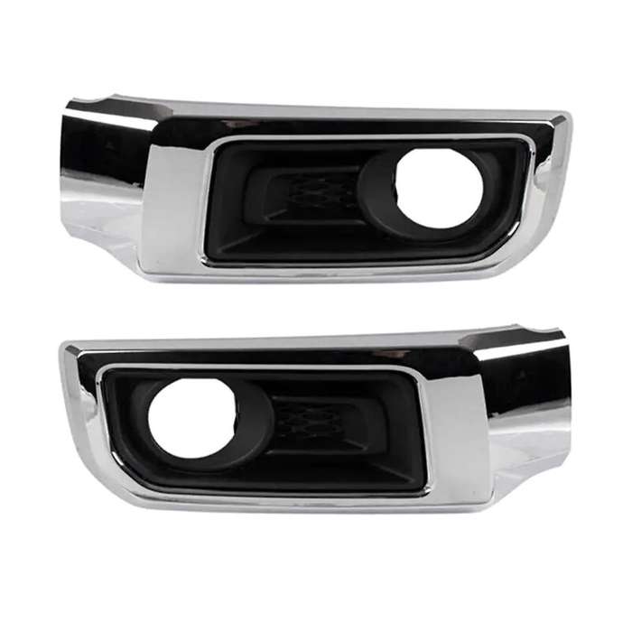 1pair Car Front Bumper Fog Lamp Trim Cover Fog Light Grille Frame for 4runner Limited 2014-2021