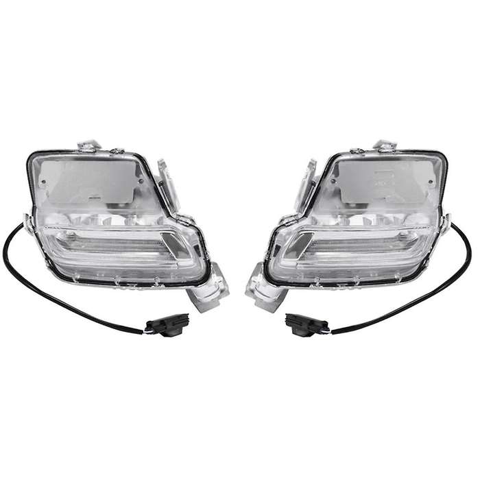 1pair Car Front Bumper Fog Light Drl Daytime Running Light 31364330 31364331 for Xc60 2014-2018 Posi