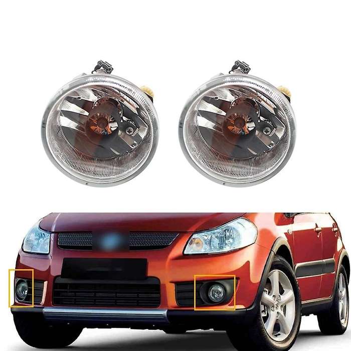 1pair Car Front Bumper Fog Lights Assembly Driving Lamp Foglight for Sx4 2007-2012 Aerio 2002-2004