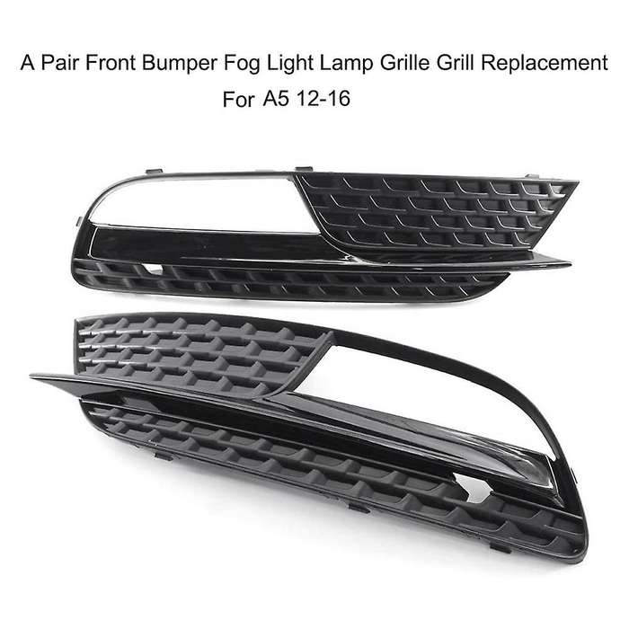 1Pair Car Front Bumper Fog Light Grille Grill Replacement for  A5 2012-2016 8T0 807 681 H /8T0 807 6