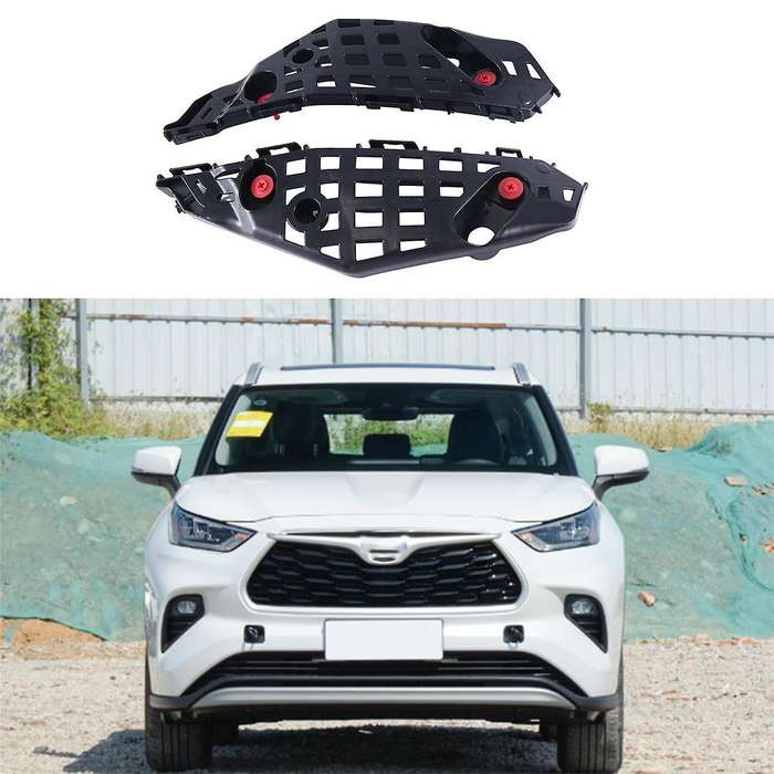 1pair Car Front Bumper Lh+rh Bracket for 2020 Front Bumper Bracket with Buckle 52146-0e130 52145-0e